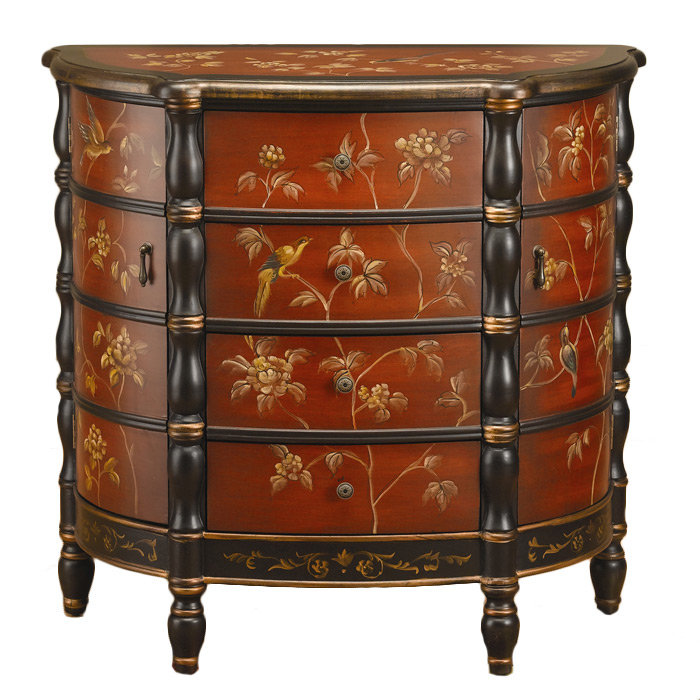 AA Importing 4 Drawer Half Circle Accent Wayfair